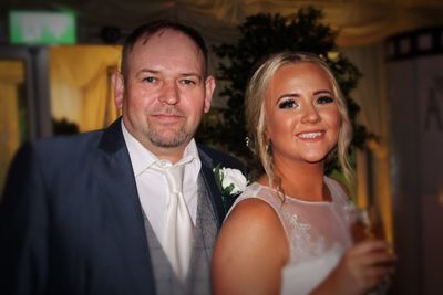 Portrait of a smiling young couple