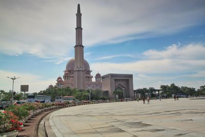 View of historical building against sky in city