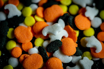 Full frame shot of multi colored candies