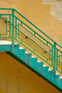 Stairs architecture on the street in bilbao city spain