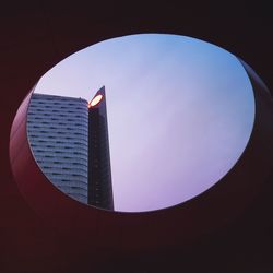 Low angle view of skyscraper