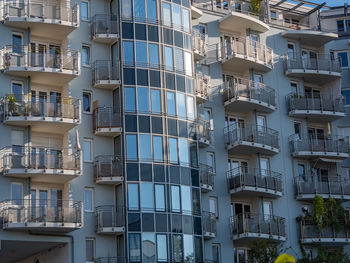 Low angle view of buildings in city