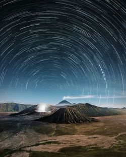 Star field against sky at night