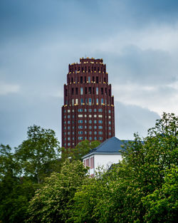 Low angle view of building against sky