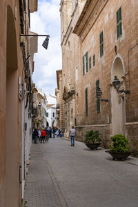 Street amidst buildings in town