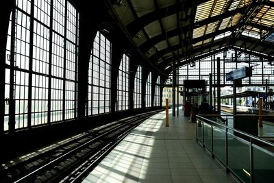 View of railroad station platform