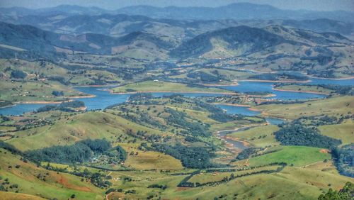 Aerial view of agricultural field