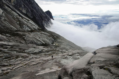 Scenic view of mountain against sky