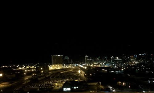 City street at night
