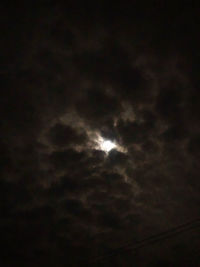 Low angle view of storm clouds in sky