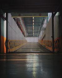 View of empty subway station