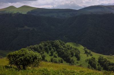 Scenic view of mountains