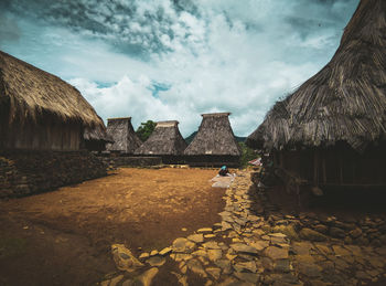 Traditional village located in the village of wologai ende, flores, east nusa tenggara