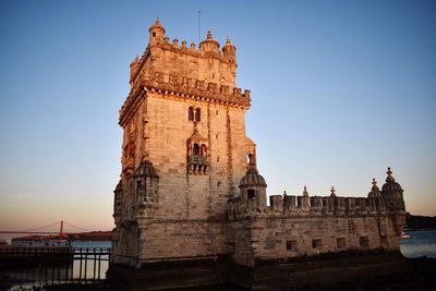 Low angle view of historic building against sky
