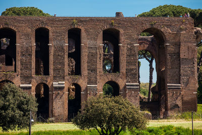 View of old ruin building