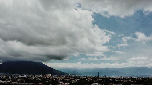 Aerial view of clouds over sky