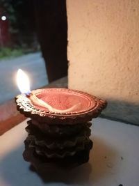 Close-up of chocolate cake