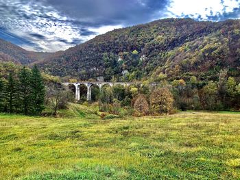 Scenic view of landscape against sky