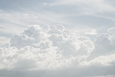 Low angle view of clouds in sky