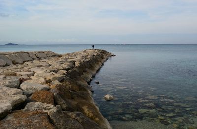 Scenic view of sea against sky
