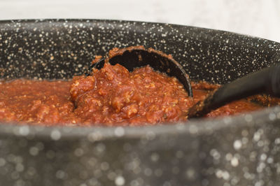 Close-up of bread on table
