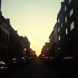 View of city street