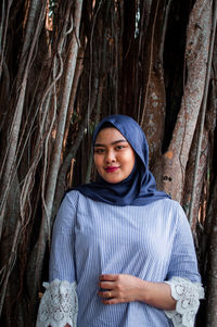 Portrait of a smiling young woman