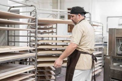 Baker preparing food at bakery