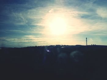 Scenic view of landscape at sunset