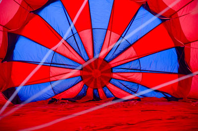 Full frame shot of hot air balloon