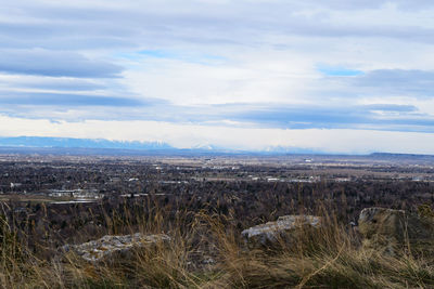 Scenic view of landscape against sky