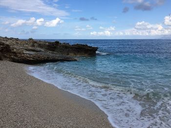 Scenic view of sea against sky