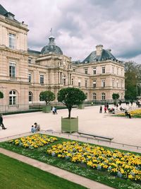 Paris, jardin du luxembourg and french senate