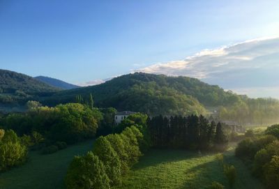 Scenic view of landscape against sky