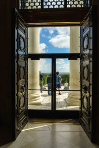 View of through window