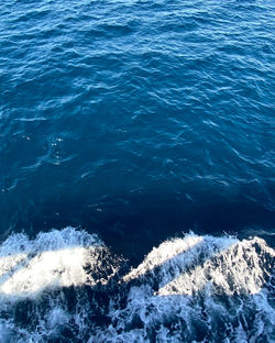 High angle view of sea