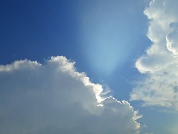 Low angle view of clouds in sky