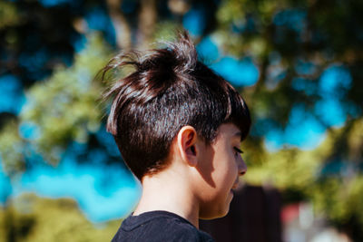 Close-up portrait of boy