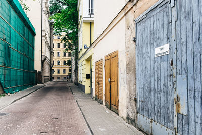 Residential buildings in city