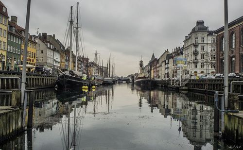 Reflection of buildings in canal