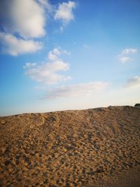 Scenic view of desert against sky