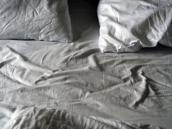 Close-up of bed