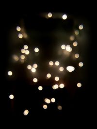 Defocused lights at night