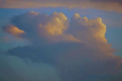 Low angle view of sky during sunset