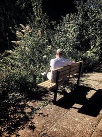 Man sitting outdoors