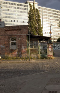 View of building in city