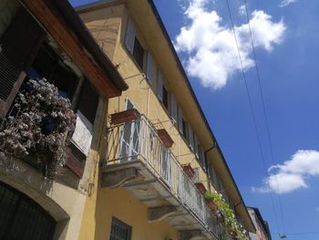 Low angle view of building against sky