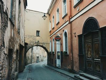 Street amidst buildings in city