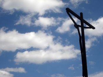Low angle view of cloudy sky