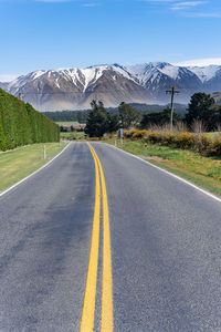 Landscape of canterbury, new zealand. taken on inland scenic route 72.